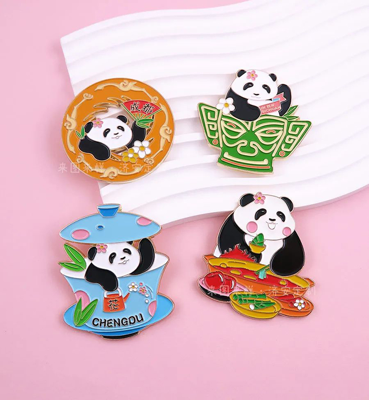 大熊猫和花文创冰箱贴定制案例分享来了！